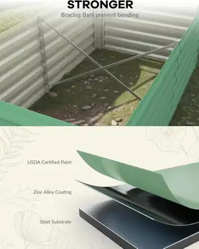 6 best sales Letto da giardino rialzato in metallo - №4