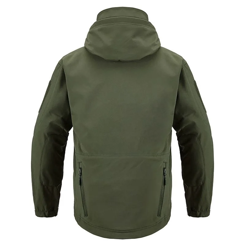 Imagem -05 - Revestimento de Caminhada Térmico Exterior Windproof Impermeável Camuflagem Roupa de Caça Pesca Trekking Softshell Inverno