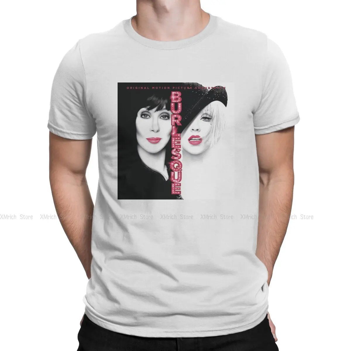 Men Burlesque Music T Shirts C-Cher Singer 100% Cotton Clothes Funny Short Sleeve Round Collar Tee Shirt 6XL T-Shirt