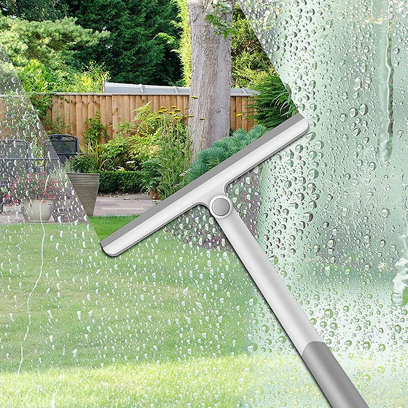 Window Squeegee Wiper Swivel Mirror Squeegee Cleaning Brush Glass Door Mirror Windows Airbrush Scraper Bathroom Cleaning Tool