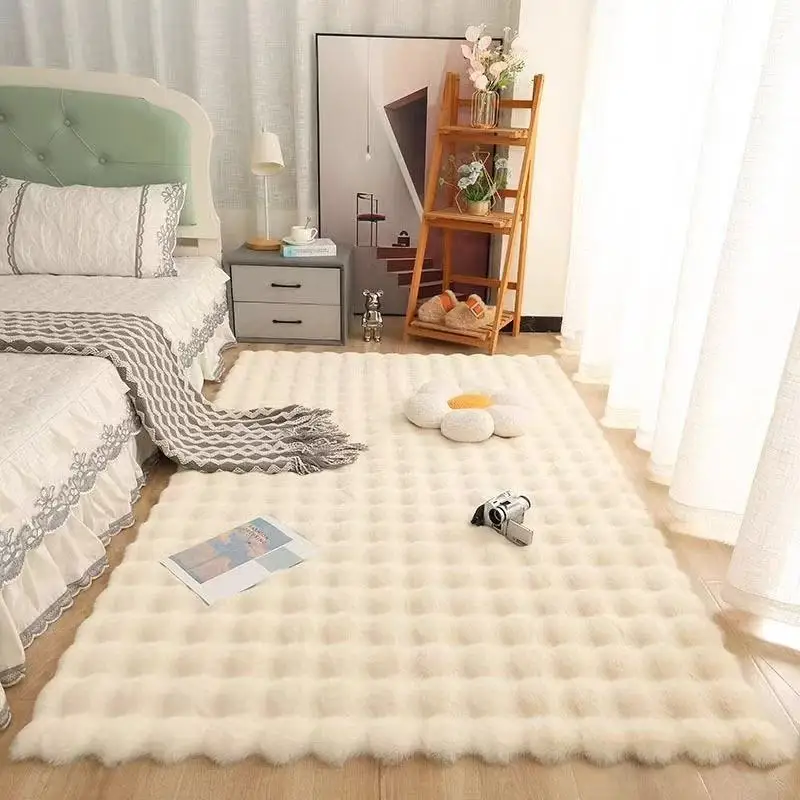 New Bedroom Bedside Carpet Thickened Plush Tatami Floor Mat Drifting Window Mat Living Room Dormitory Winter Rugs Decorating