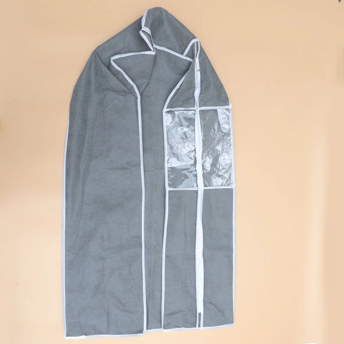 

Чехол для одежды от пыли, подвесной мешок для хранения одежды, бытовой пылезащитный чехол для одежды, серый, размер M, подходит для костюмов и рубашек