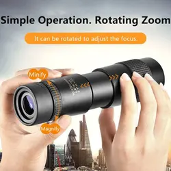 Monocular Telescope Mobile Phone Camera 10-300x40 High-power HD Zoom Mini Telescope Super Telephoto Zoom Hunting Telescope