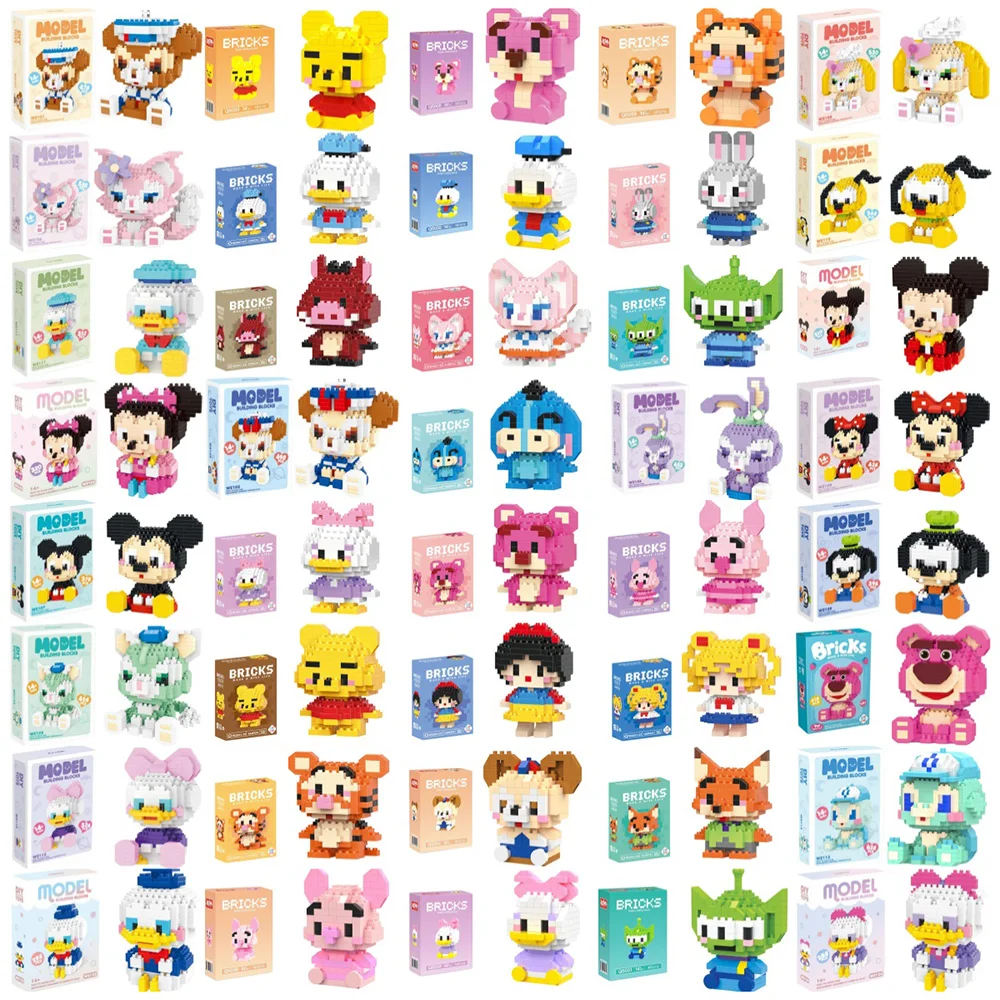 Klocki Disney 108 Style LinaBell Lotso Księżniczka Kreskówka StellaLou Figurki Cegły Zabawki do Składania dla Dzieci Model Prezent — zdjęcie 3