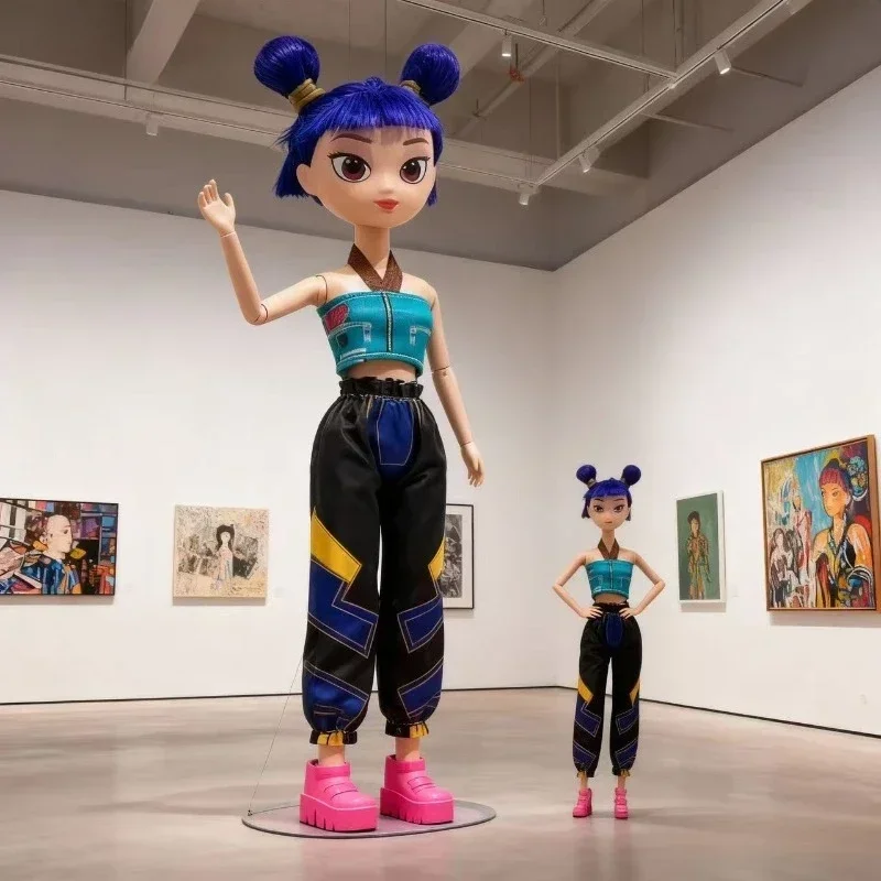 New Demon Hunters Action Figure Doll With Ornament Rumi Zoey Figure Vinyl Toy DIY Fashion Decor Dolls For Kids Christmas Gift