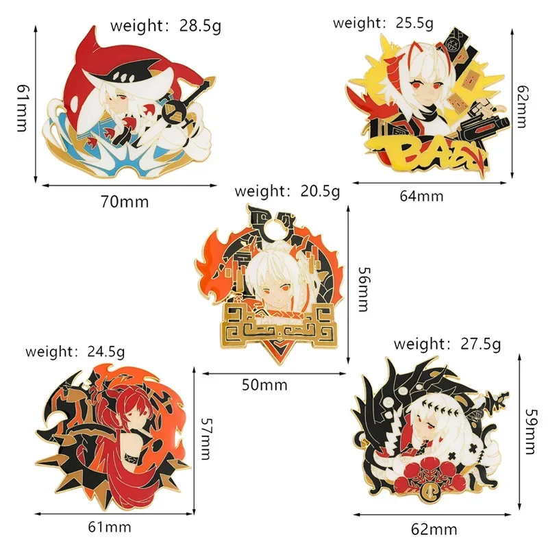 Accessories Brooch Game Gift Metal Badge Wholesale Cap Pins and Badges Brooches for Clothing Backpack Pin Lapel Backpacks Bag