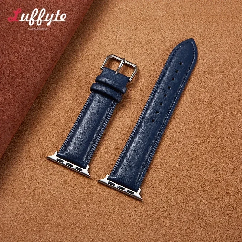 Cinturino in pelle casual per cinturino Apple Watch 38 40 41 42 44 45 46 49mm Cinturino da lavoro per IWatch Series 1-10 Ultra SE 2