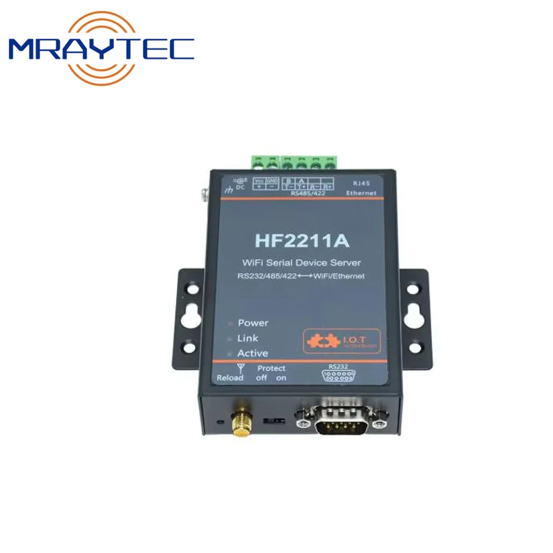 HF2211A Support Modbus TCP Protocol WiFi Searial Device Server RS232/RS422/RS485 to Ethernet