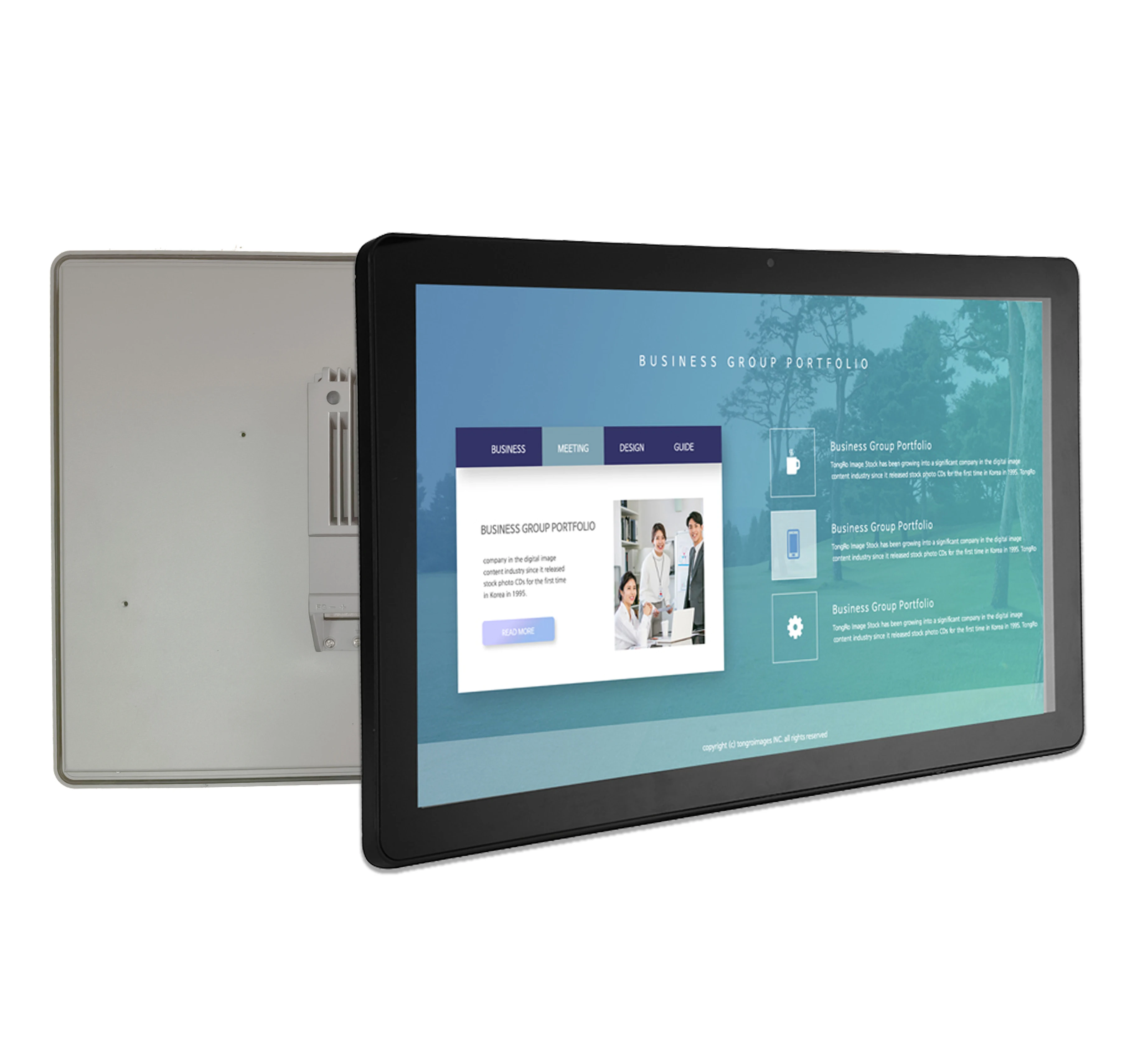 คอมพิวเตอร์แบบฝังตัว 21.5 นิ้ว หน้าจอสัมผัสแบบ Resistive กันน้ำระดับ IP65  I5 6200U 8GB DDR4 คอมพิวเตอร์อุตสาหกรรมแบบติดตั้งบนแผง