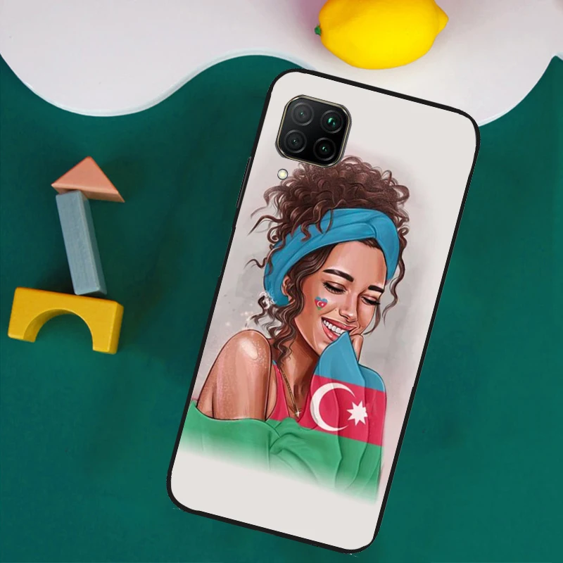 Azerbaijan Flag Girl Case For Huawei P30 Pro P20 P40 Lite Nova 8i 3i 7i 11i 9 10 SE 5T Y60 Y61 Y70 Y90 Y91 Cover