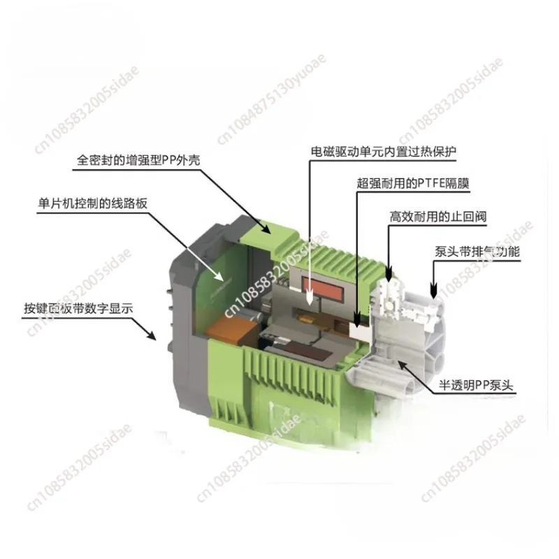 0.48L-20L Dosing Pump Electric Diaphragm Metering Pump Acid And Alkali Resistant Electromagnetic Micro Dosing Equipment