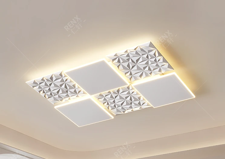 

The main lamp of the living room is simple, modern atmosphere,,full spectrum, smart home hall, eye protection ceiling lamp