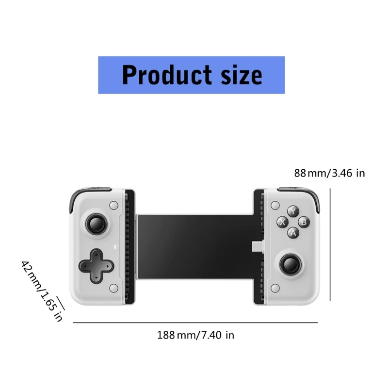 MS2 Gamepad Controladores inalámbricos extensibles tipo C para teléfonos inteligentes y tabletas