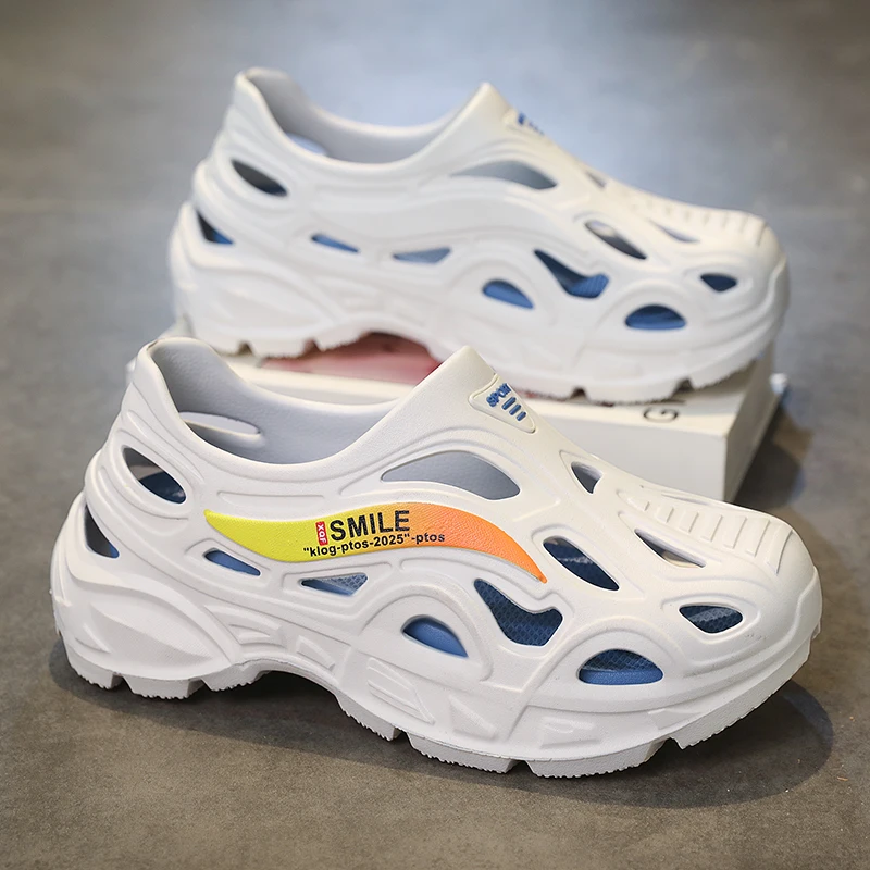 

Новинка 2023 года, летние шлепанцы, тапочки, весенние сандалии, кожаные мужские сандалии, модная обувь унисекс, женская повседневная обувь, пляжная обувь 45