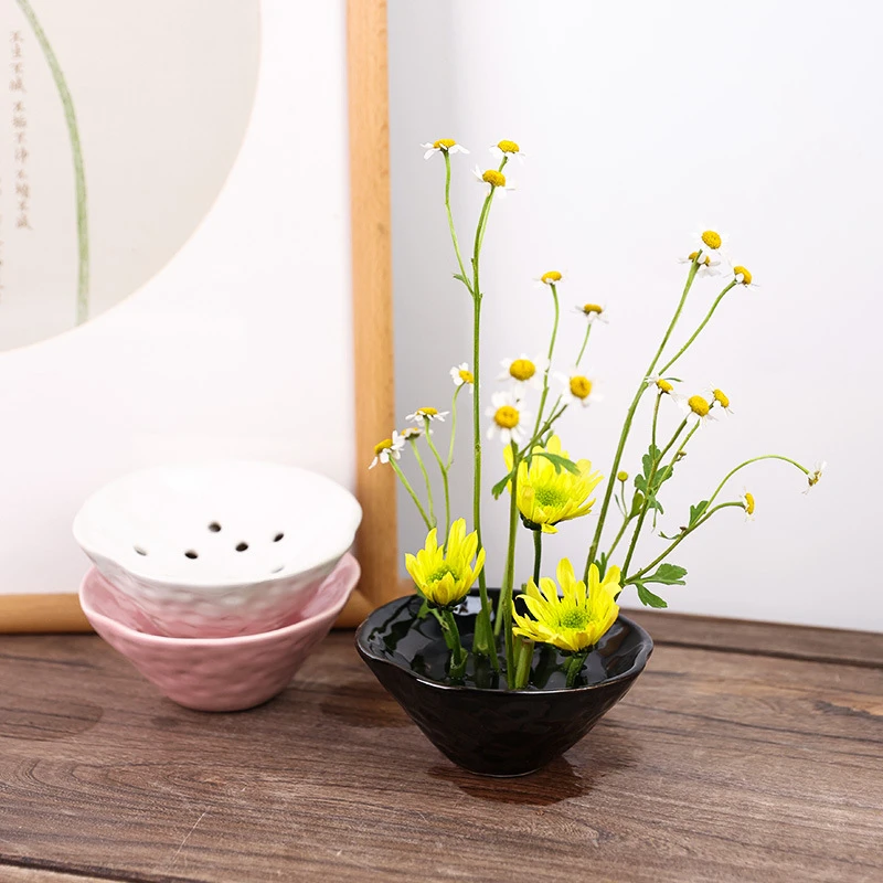 Höhlen Blumen schalen Keramik – Ikebana Vase Kenzan Bewertung und Preis