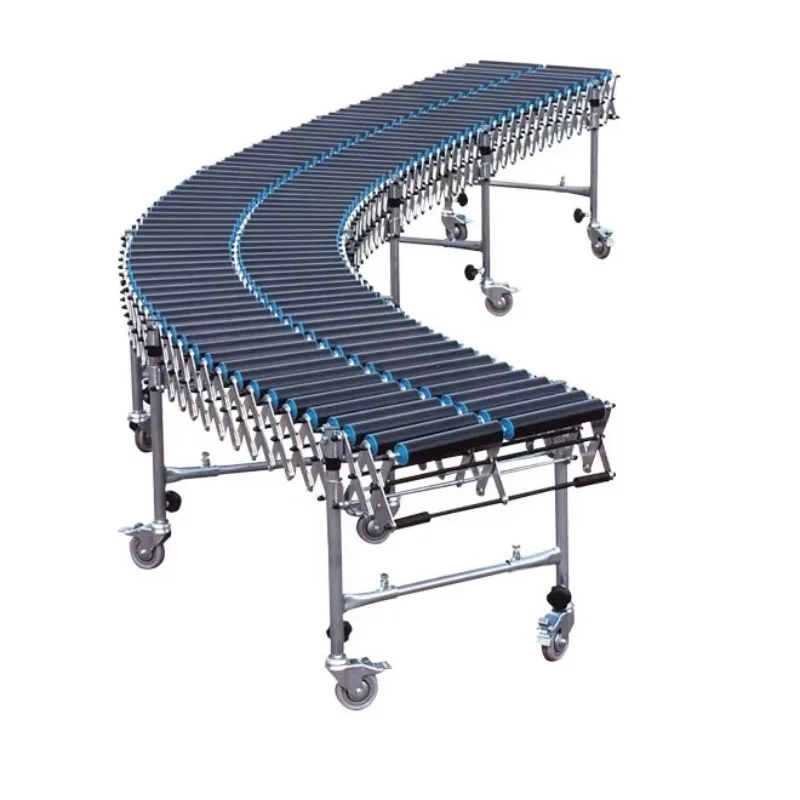 High-quality Power Roller Conveyor Telescopic Roller Table Container Loading And Unloading Conveyor