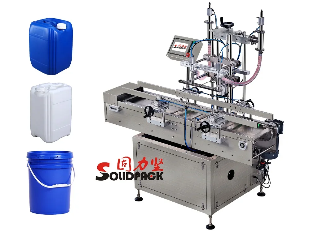 Solidpack automatic bottle coconut oil 25 litre filling machine