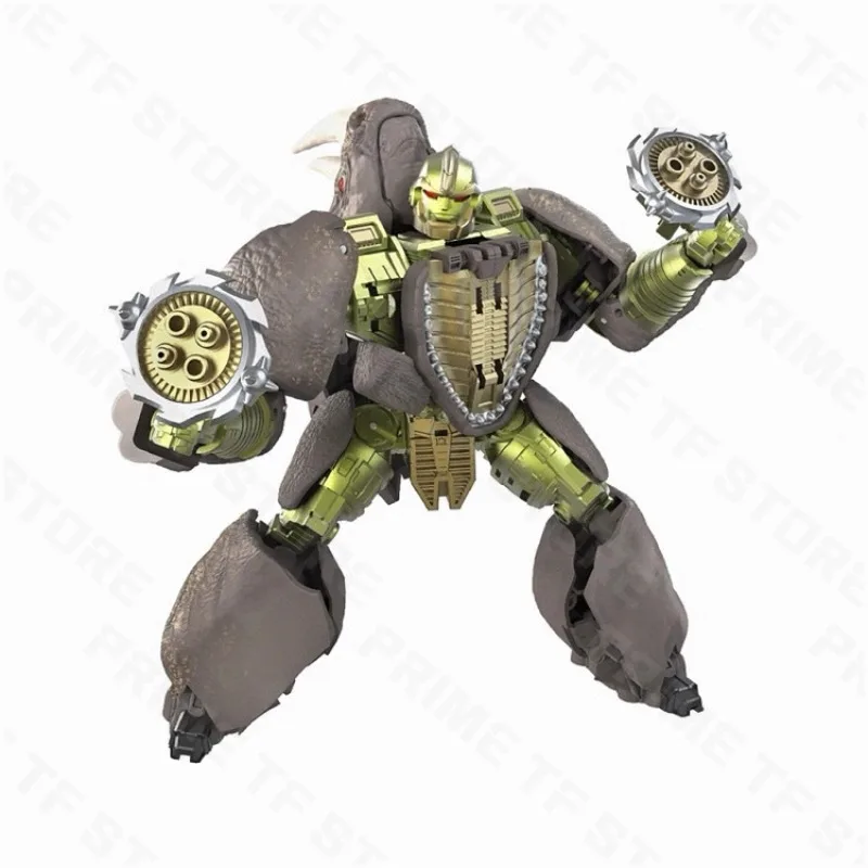 Original Hasbro Transformers War for Cybertron Kingdom F1119 Rhinox Voyager-Klasse Anime-Figur, Action-Spielzeug, Modell, Geschenk