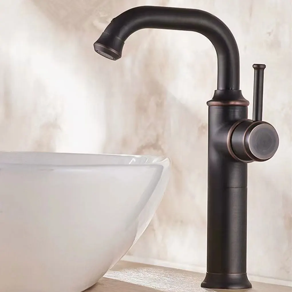 

Black Oil Brushed Bronze Faucet Ceramic Disc Valve Core Easy Water Temperature Adjustment