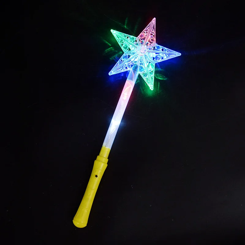 10pcs LED Luminous Flash Stick Light Up Heart Star Moon Butterfly Wand Funny Child Adult Gifts Toys Party  Christmas Decoration