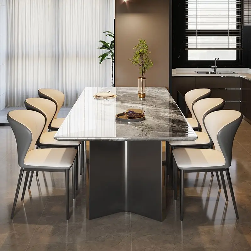 Customizable dining table thickened panel modern simple small apartment