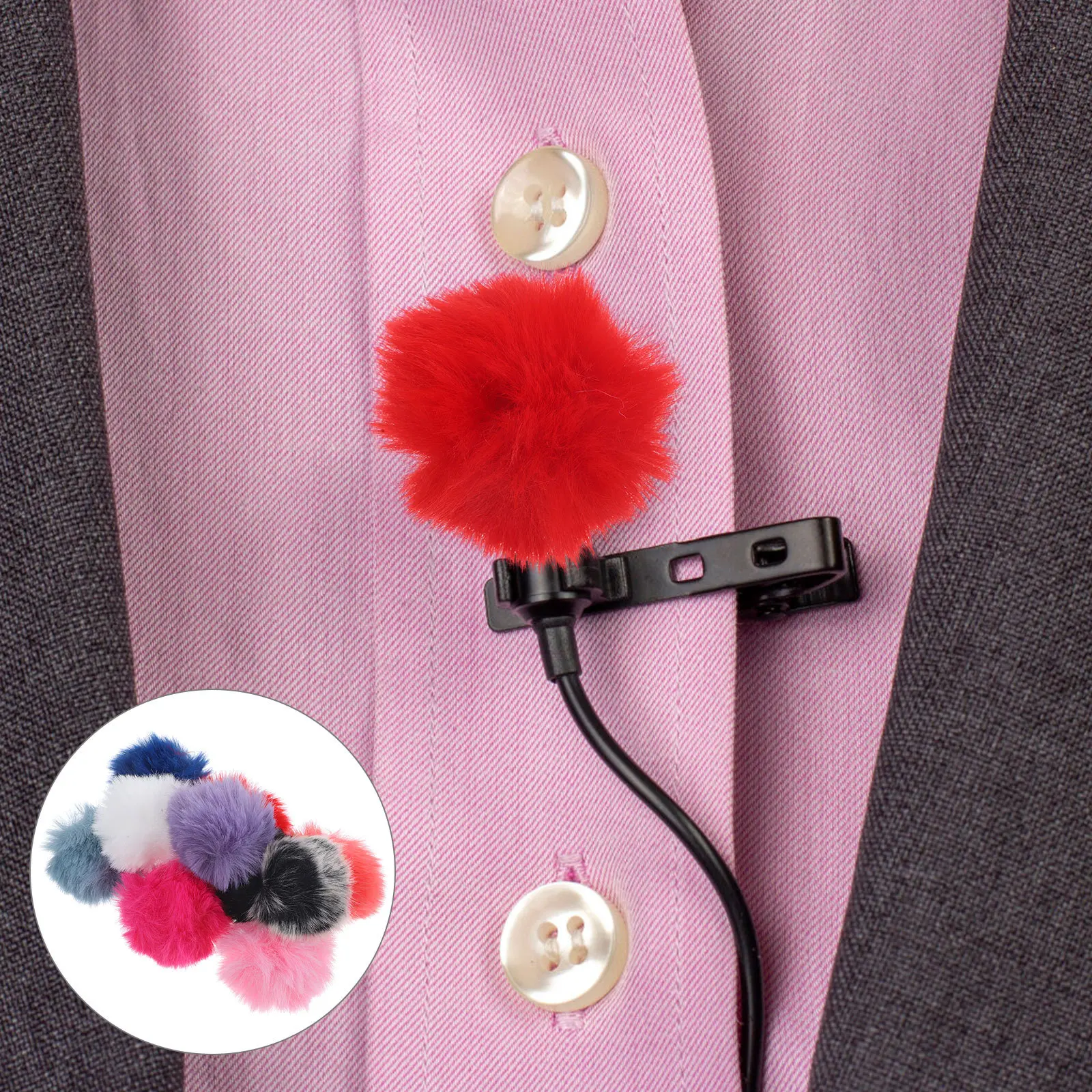 

10pcs Microphone Windscreen Muffs Furry Cover For Mic Windproof Dustproof Anti-Saliva Protection Accessory Portable Audio