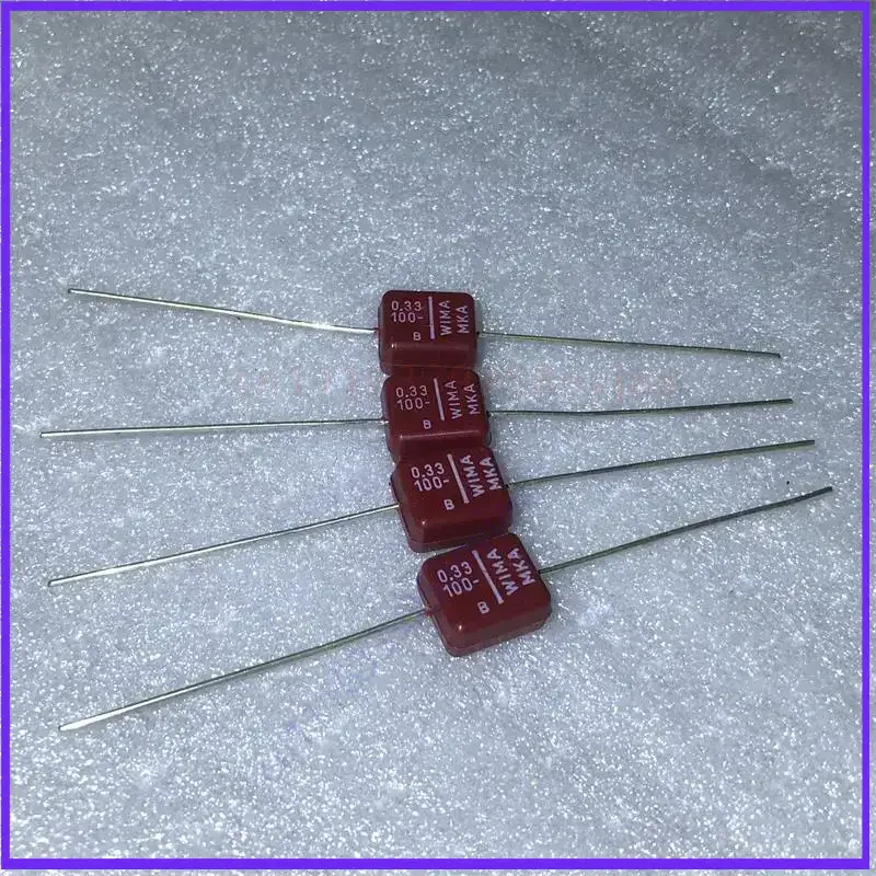 Vintage for WIMA MKA 0.33UF 100V Bakelite Shell Silver Lead Coupling Audio Capacitor  10pcs