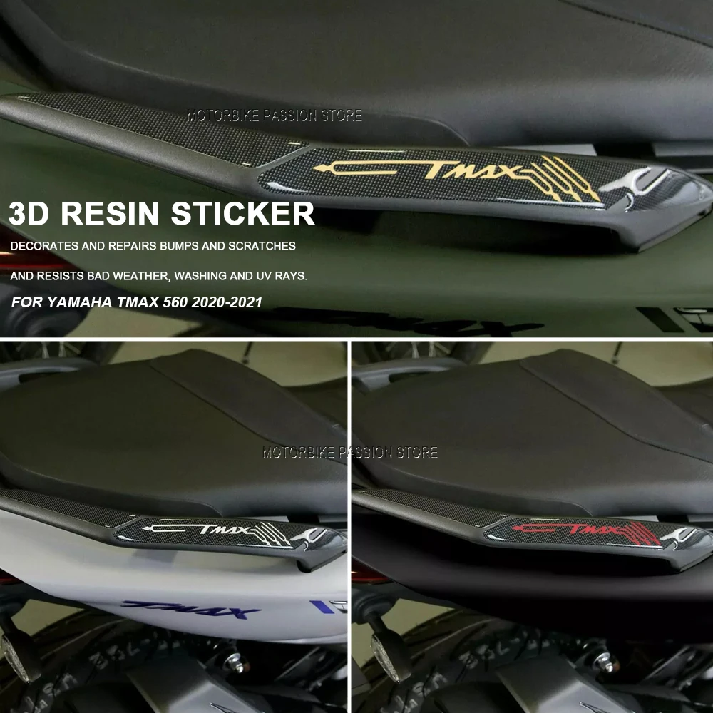 3D Carbon Fiber sticker Motorcycle Accessories Handles Protection Sticker Waterproof Anti-scratch For YAMAHA TMAX 560 2020-2021