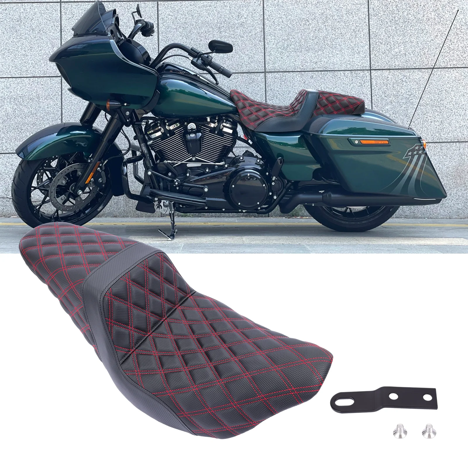 Motorcycle accessories suitable for Harley King CVO/Grand Glide/Street Glide high-performance grip seat cushion