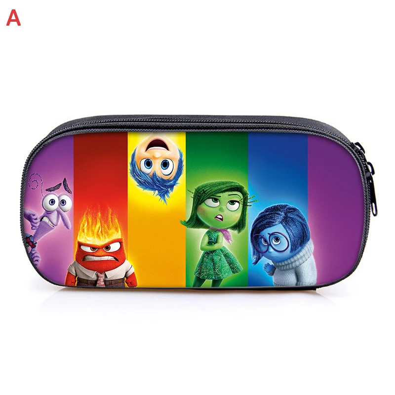 Disney Inside Out 2 Pencil Case Student Product Kawaii Girl Boy PenCase Bag Cartoon Pencil Box Pouch Stationery Supplies Gift