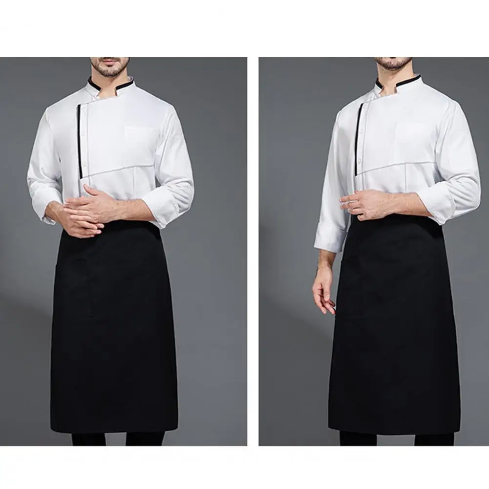 Modieuze Chef-Kokskleding Vlekbestendig Chef-Uniform Voor Keukenrestaurant Unisex-Stand Met Korte Mouwen Voor Koks Voor Comfort