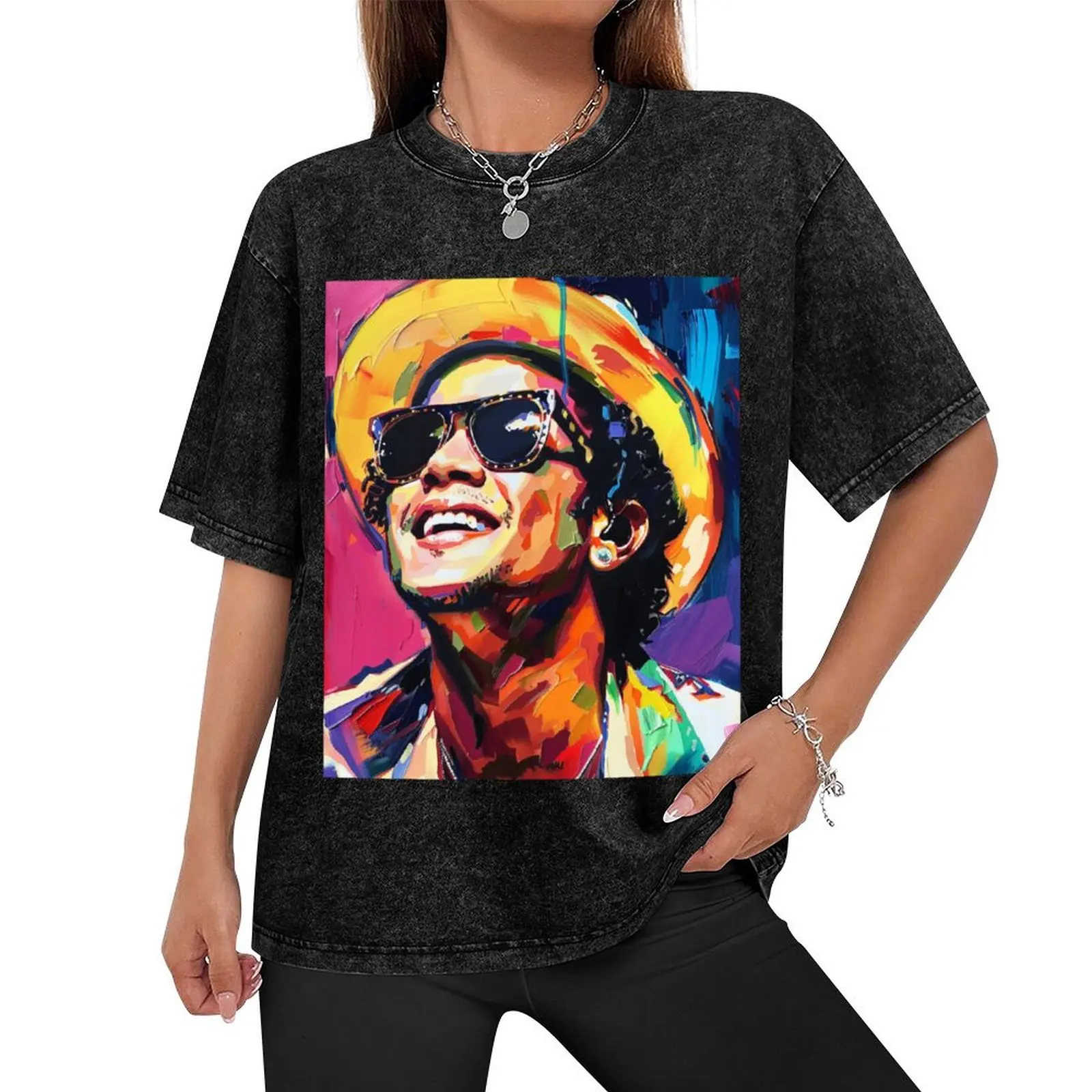 [New] Bruno Mars Special K T-Shirt plus size clothes anime clothes oversized vintage clothes Men's cotton t-shirt