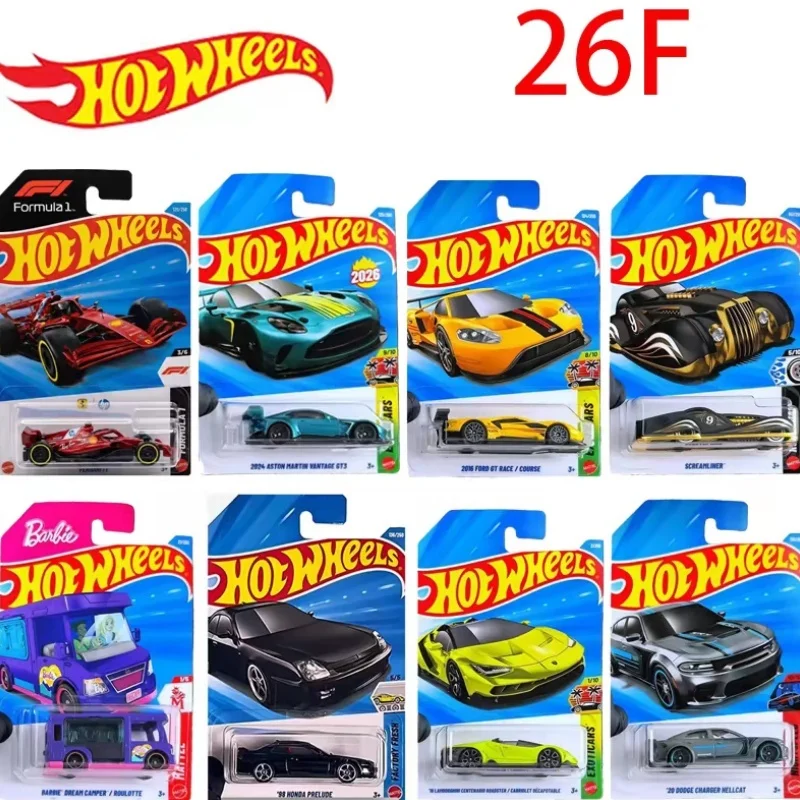 New Hot Wheels 2026 F Case 1/64 Mainline Series Ford Gt Race Aston Martin Lamborghini Collectible Die-Cast Vehicle Model Toy Car view 2