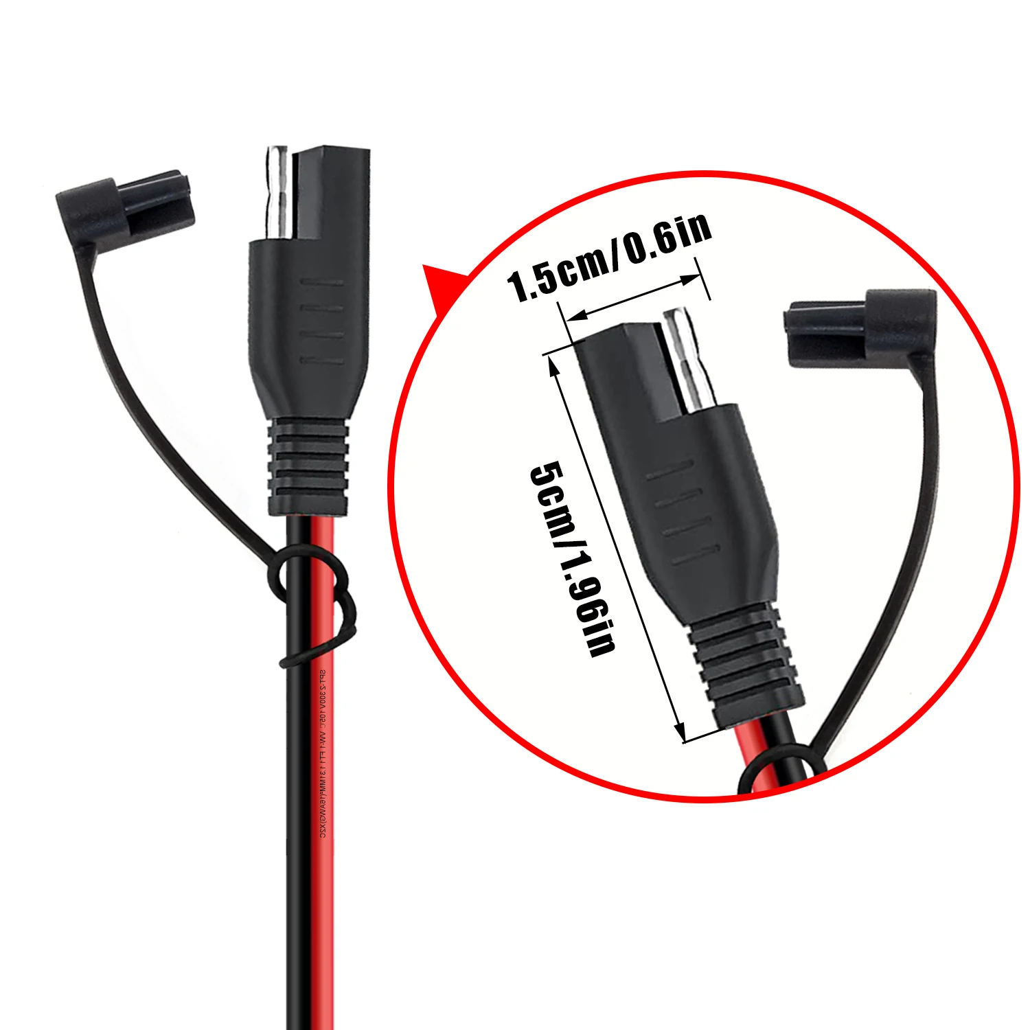 16AWG SAE Y Splitter Power Connector Cable 1 to 3 for Solar Panel RV Automotive Motorcycle