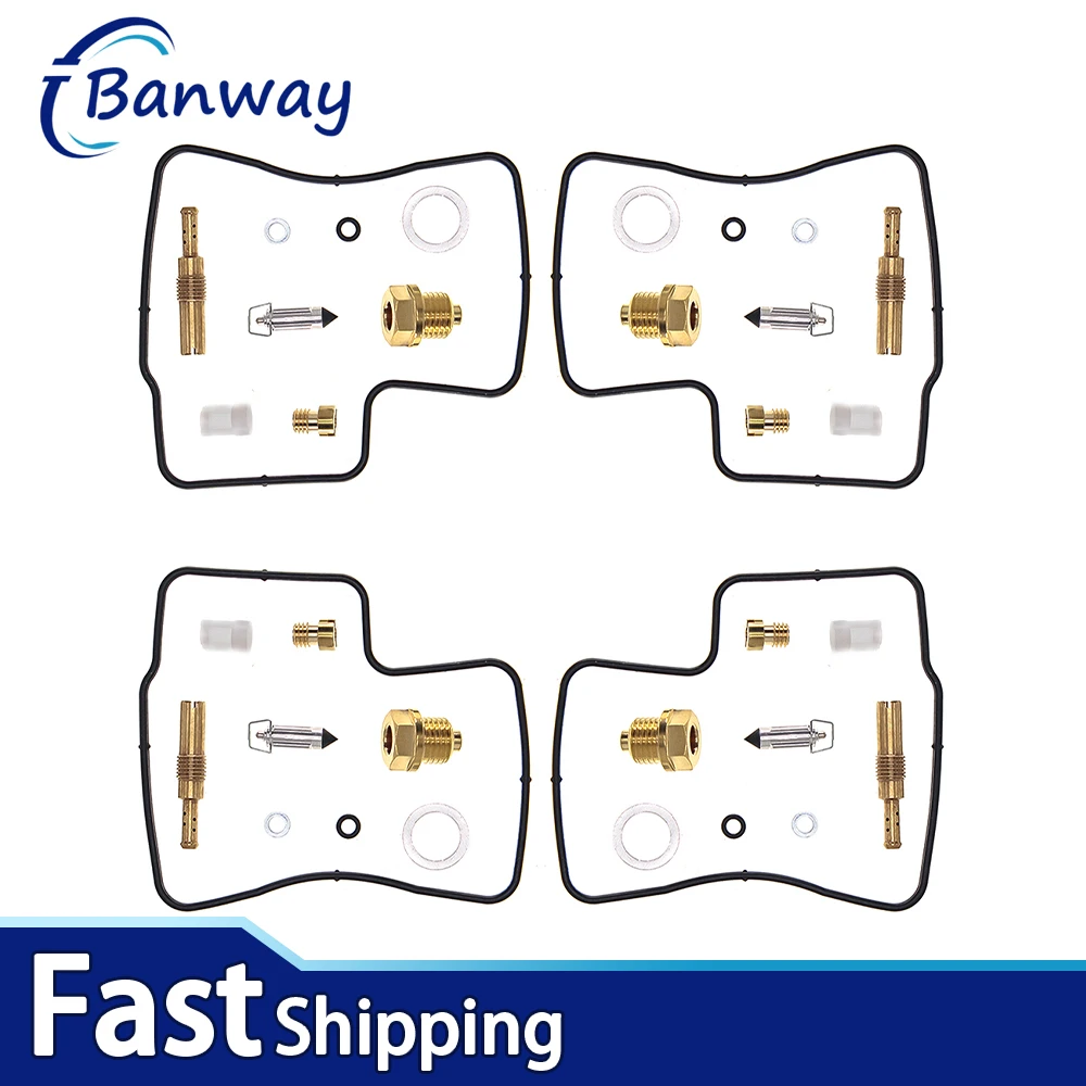 

4Pcs For Honda CBR1000F 1987-1991 CBR 1000 CBR1000 F Carburetor Repair Kit Diaphragm Float