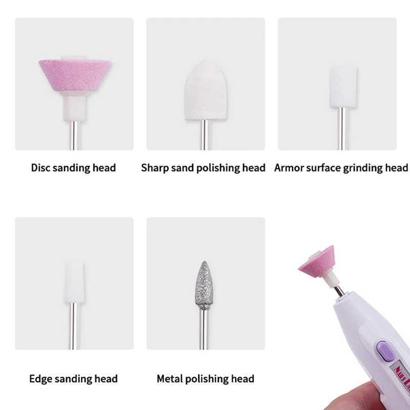 เครื่องขัดเล็บสําหรับถอด Dead Skin Nail Remover เครื่องทาเล็บ Mini แบบพกพาปากกาแบตเตอรี่เครื่องขัดไฟฟ้า