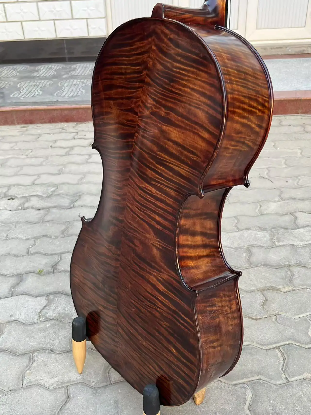 Afbeelding 6: Stradivari SONG Brand Master 4/4 cello, groot diep geluid, handgemaakte gratis tas # 15386