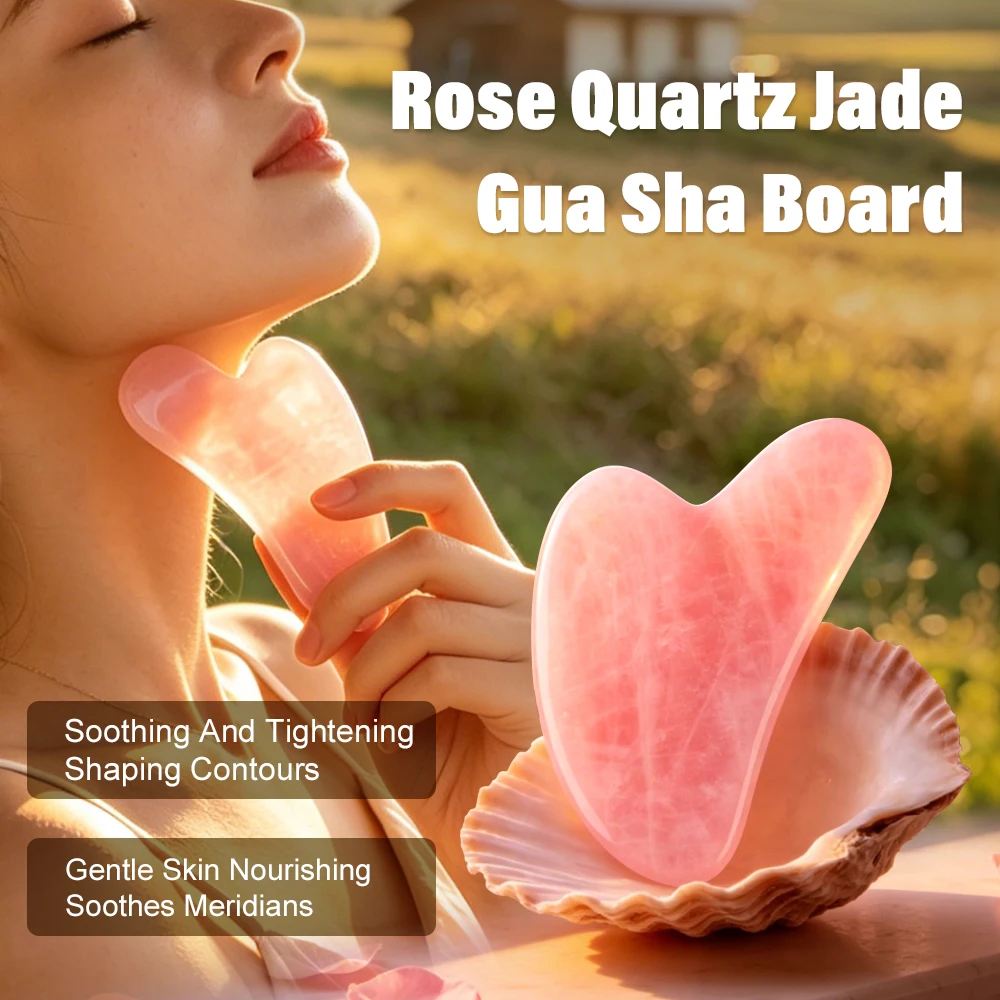 Natural Jade Stone Massage for Face Gouache Scraper Gua Sha Facial Skin Neck Thin Face Lifting Anti Wrinkle Massage Tool Guasha