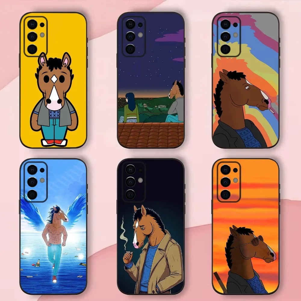 B-BoJack Horseman Phone Case For Samsung S24,S21,S22,S23,S30,Ultra,S20,Plus,Fe,Lite,Note,10,9,5G Black Soft Shell