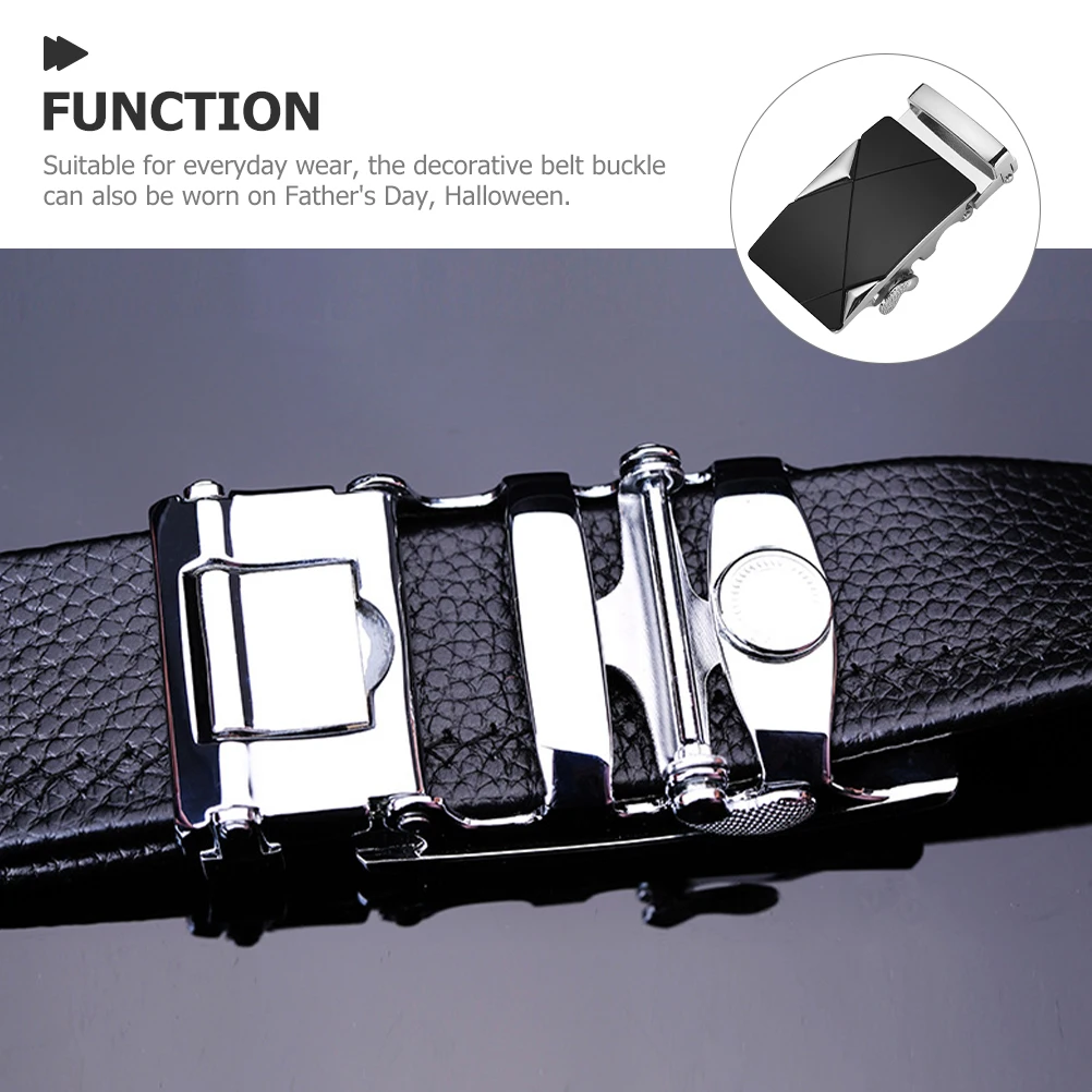 

1Pcs Stylish Men Belt Buckle Replacement Durable Automatic Waist Belt Buckle Fashionable Accessory