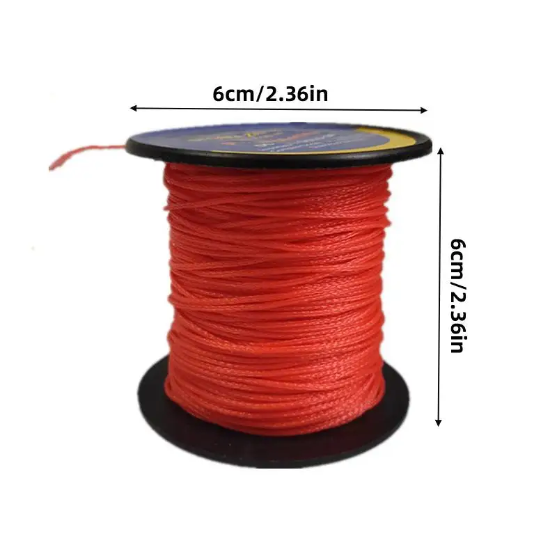 50M Red Polyethylene Marking Construction Line Greenhouse Vegetable Climbing Lines Horizontal Pull Ropes For Gardeners Builders