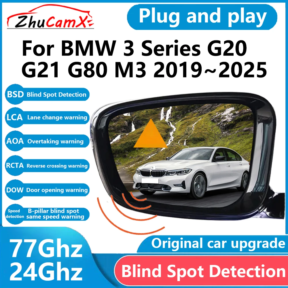 

ZhuCamX for BMW 3 Series G20 G21 G80 M3 2019–2025 BSD Blind Spot Detection Sensor Radar Driving Warning System Plug and Play