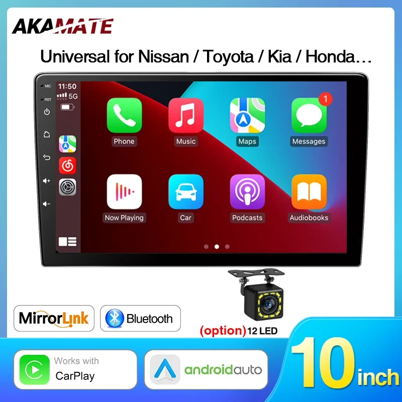 

10inch Universal Android 13.0 Car Radio GPS Navigation Multimedia Player for Nissan Toyota Kia Honda Autoradio WiFi FM RDS