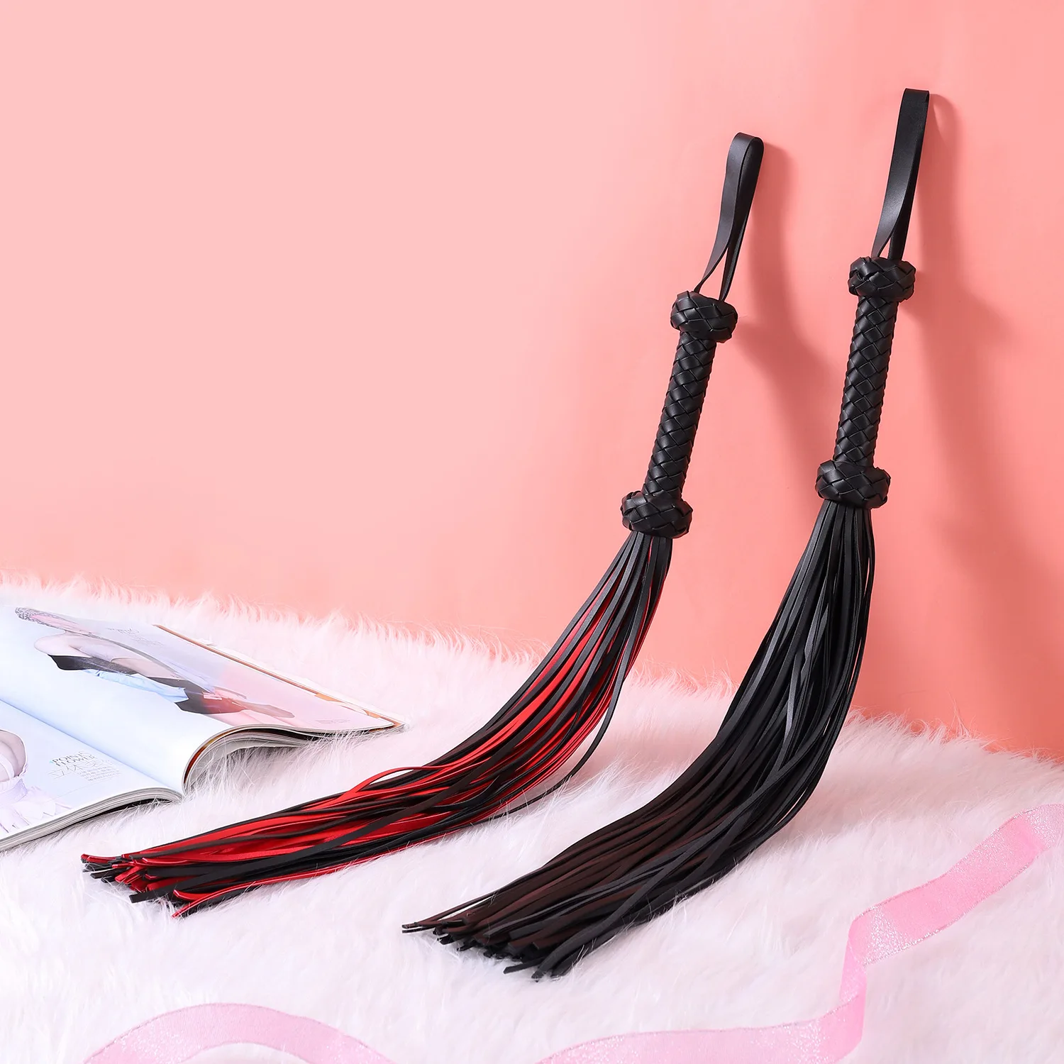 64 см кнут из искусственной кожи для тренировки лошадей, укороченный кнут с кожаной ручкой для порки, флоггер, ролевая игра, верховая езда для лошади