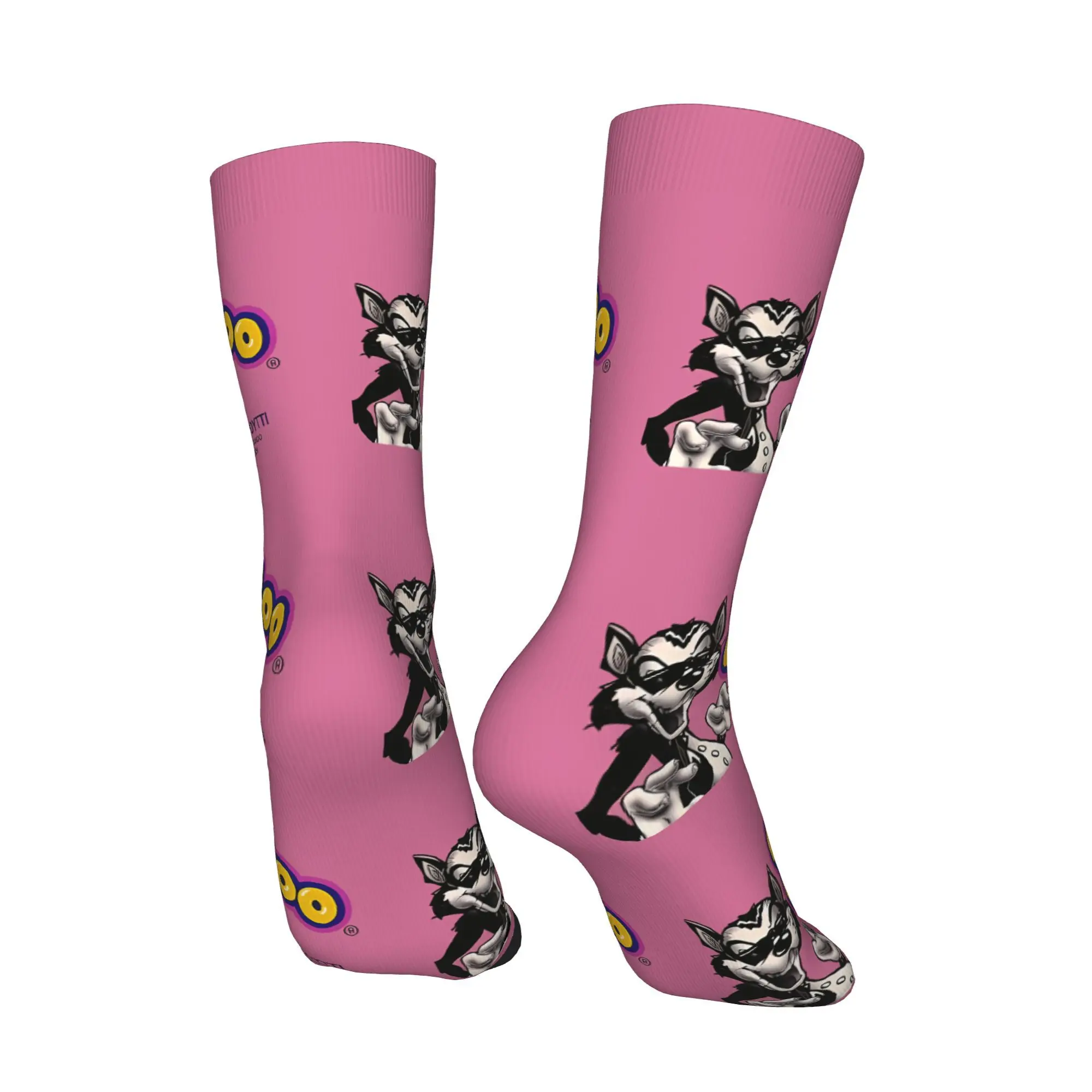 علكة الفقاعات (4) جورب لافي تافي مطبوع للرجال من البوليستر #5