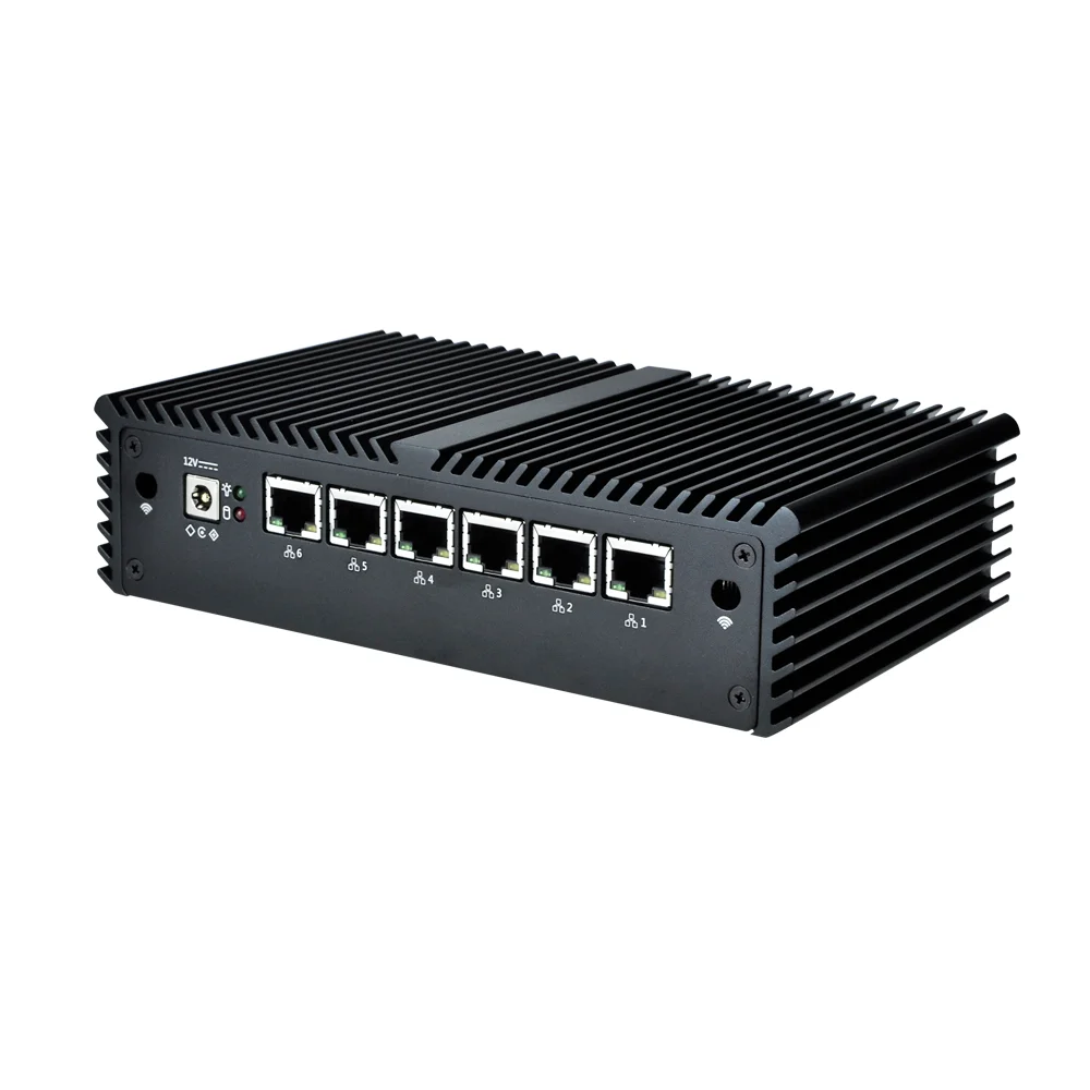 Kansung-Mini PC de doble núcleo, computadora sin ventilador, 7 ° i3/i5, 6 Gigabit Lan, AES-NI OPNsense Firewall, Ubuntu 7100U/7200U