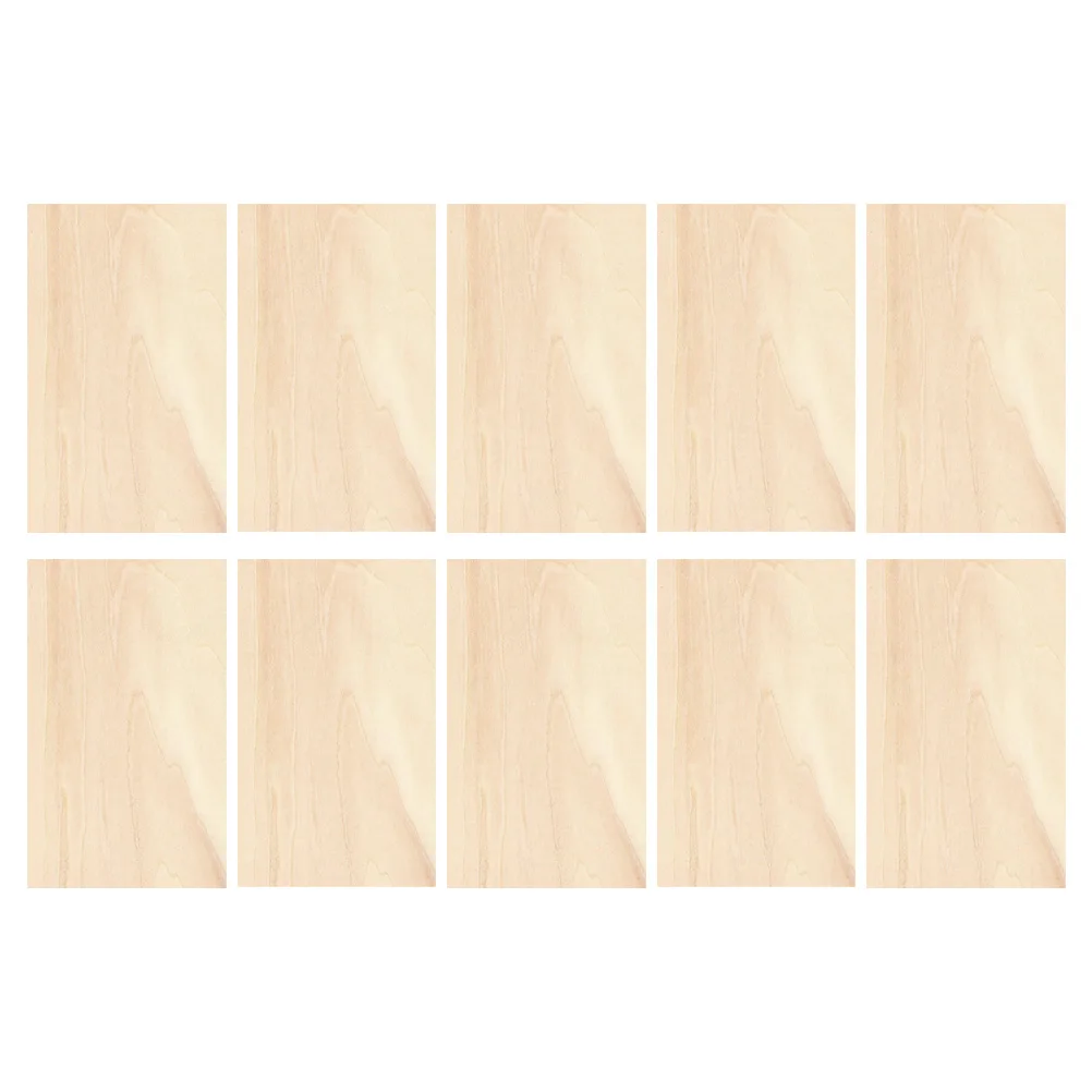 

10pcs Wooden Boards Tools Unfinished Basswood Planks For Diy Crafts Painting Carving Holiday Decor Background Art Projects Blank