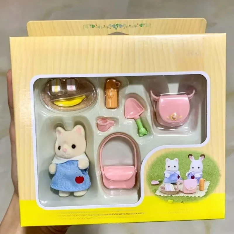 Hot Simulation Forest Doll Family Kindergarten Picnic Set Gift Box Simulation Housewife Room Decor Doll Children's Toys Birthday