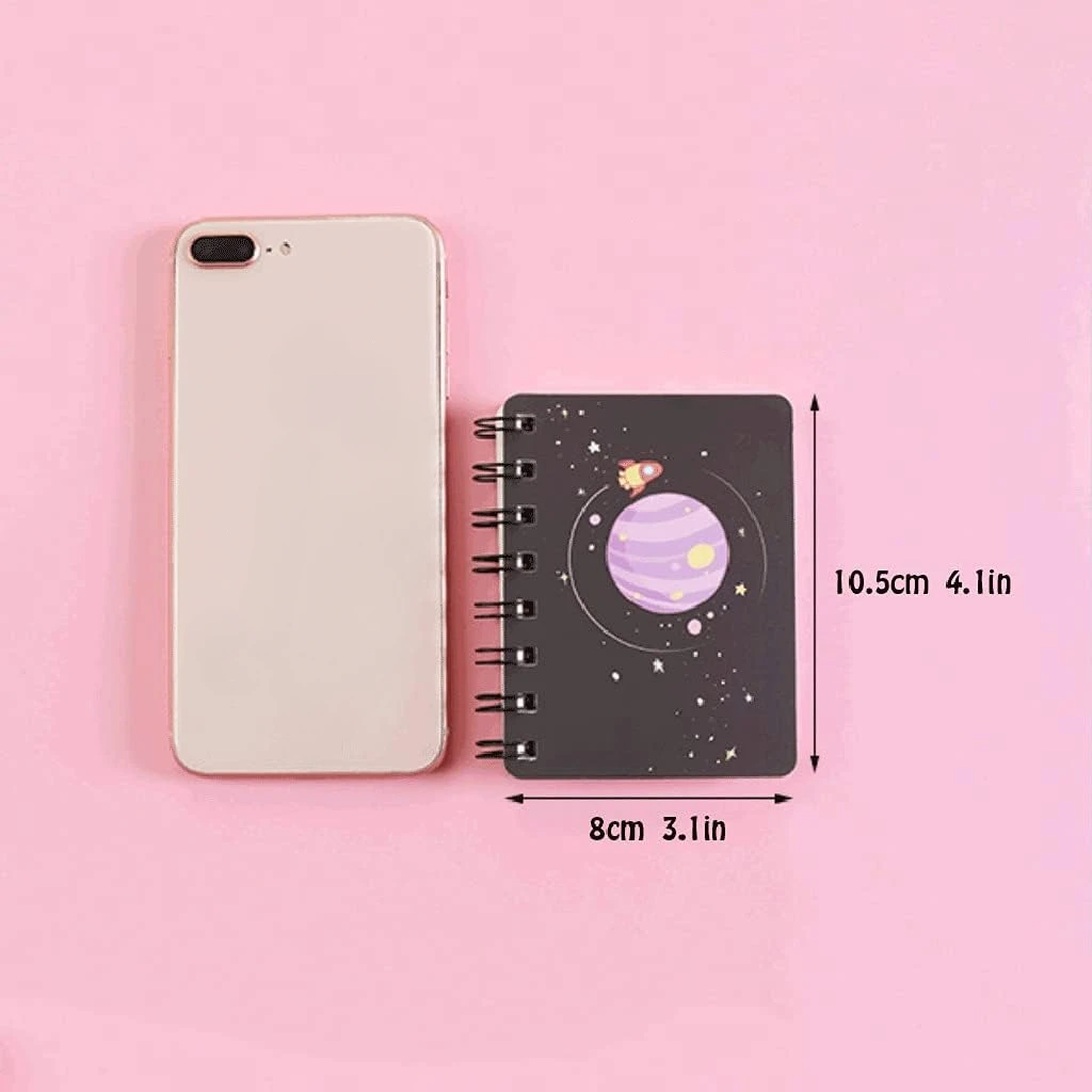 Unique Planetary Design! 4 Pcs Notebook Set, A5 Size Writing Pads, Record and Note Stationery for Daily Use