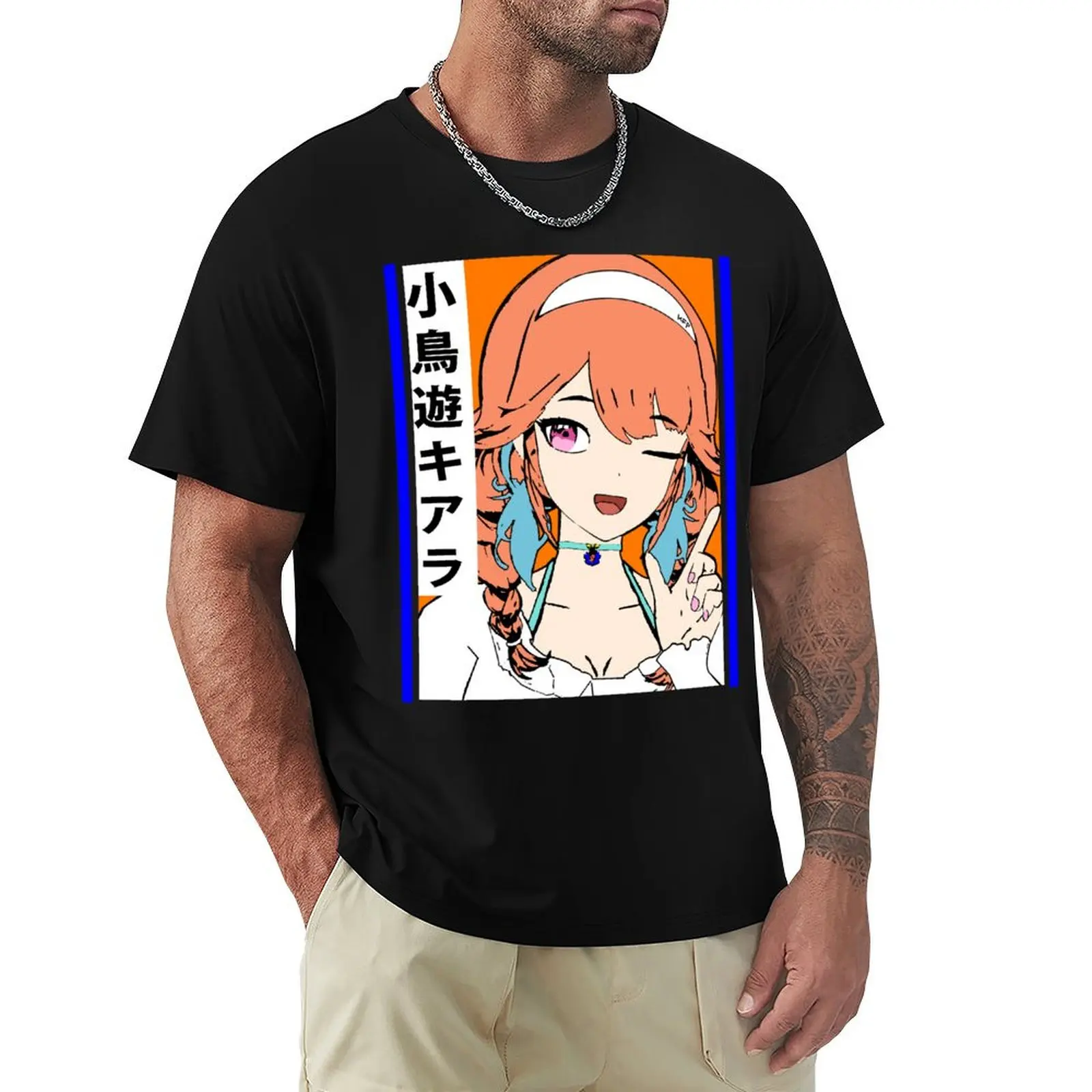 Hololive EN Takanashi Kiara Twin Braids T-shirt cute clothes shirts graphic tees aesthetic clothes mens funny t shirts